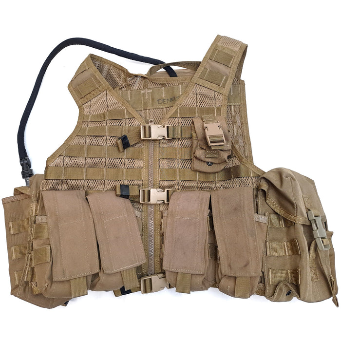 NZ Army Coyote MOLLE Vest w/ Pouches - Large - New Zealand Army Surplus -