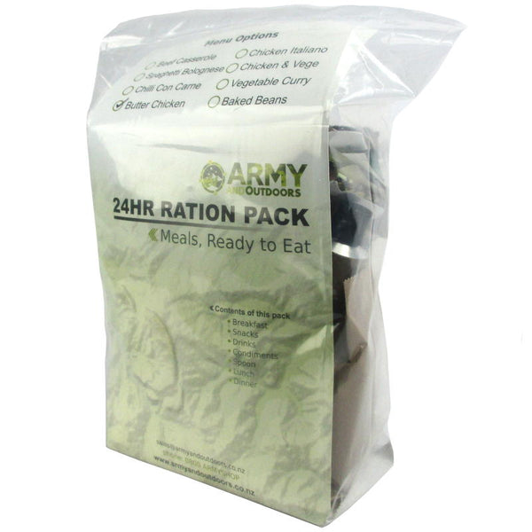 24hr Ration Pack - Army and Outdoors - MRE