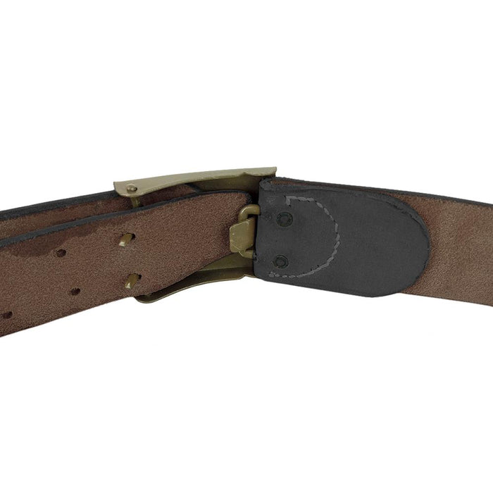 Czech Army Black Leather Belt