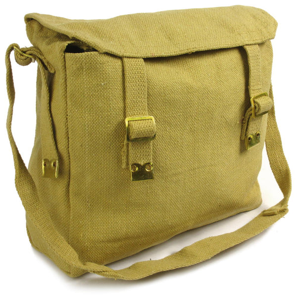 Medium Canvas Haversack - Khaki - Bushtracks - Shoulder Bags