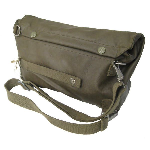 Swiss Rubberised Gas Mask Bag - Swiss Army Surplus - Shoulder Bags