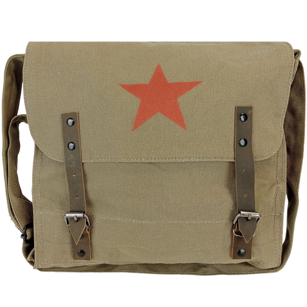 Red Star Canvas Shoulder Bag - Bushtracks - Shoulder Bags