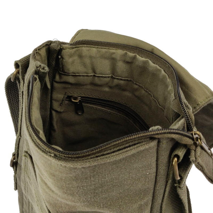 Vintage Canvas Military Tech Bag - Rothco - Shoulder Bags