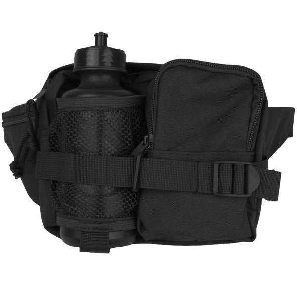 Waist Pack With Bottle - Black - Mil-Tec - Waist Packs