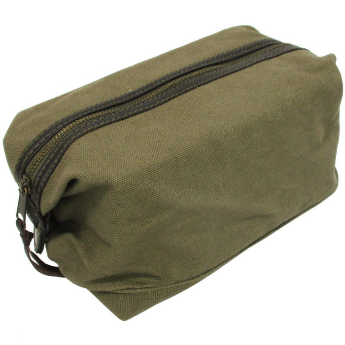 Canvas & Leather Toiletry Bag - Rothco - Wallets & Cases