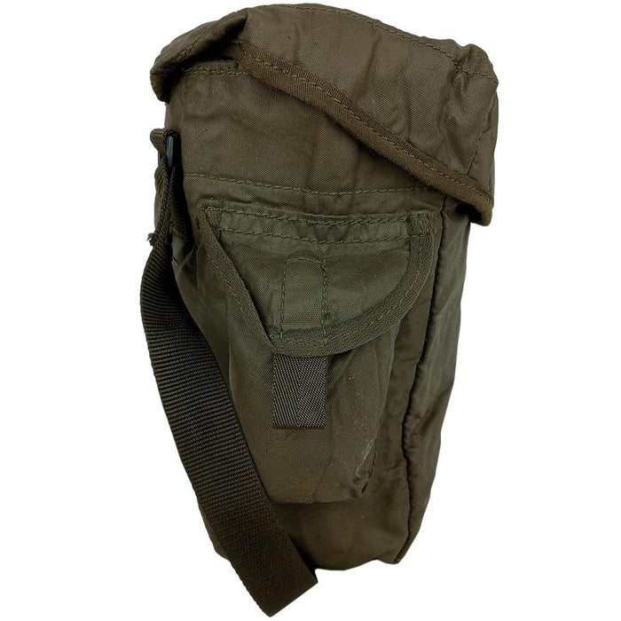 British OD Rubberised Gas Mask Bag - British Army Surplus - Shoulder Bags