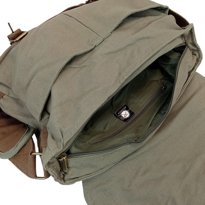 Deluxe Vintage Canvas Messenger Bag - Rothco - Shoulder Bags