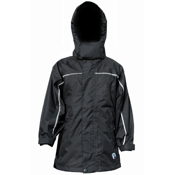 Kids Whio Jacket - Black - Kiwistuff - Rain Jackets