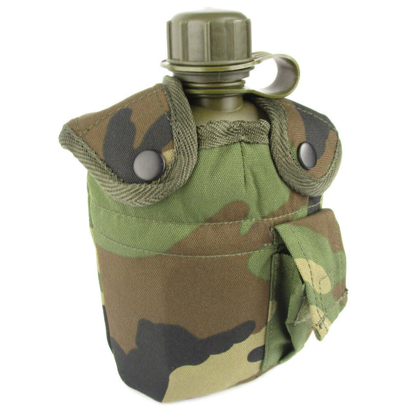 US Style Woodland Canteen Set - Mil-Tec - Canteens & Bottles