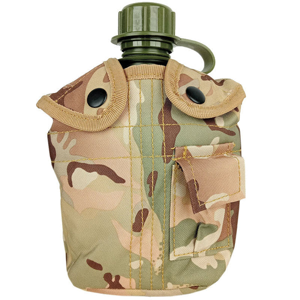 BTP Camo 1L Canteen & Pouch - Kombat - Canteens & Bottles