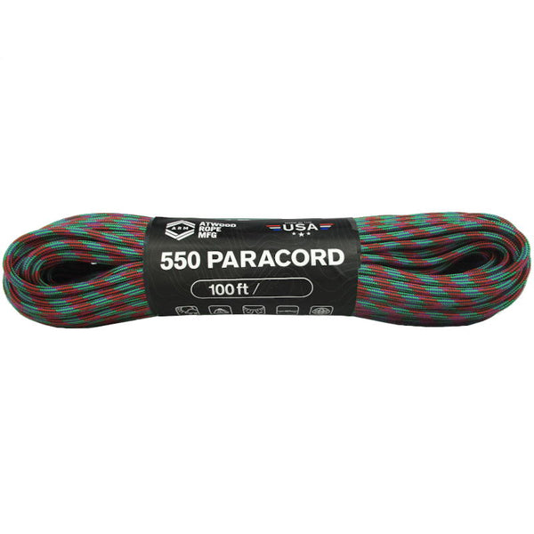 550 Colour Changing Paracord 100ft/30m - Atwood Rope - Rope & Cordage