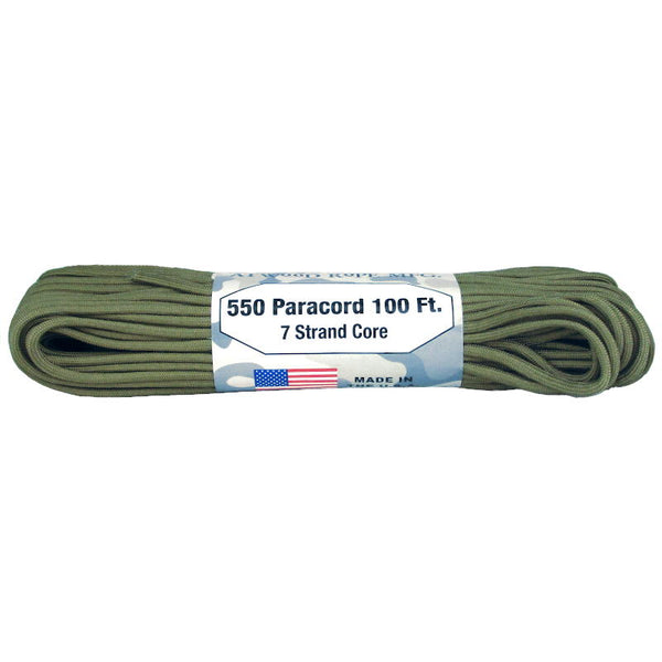 550 Paracord 100ft/30m - Atwood Rope - Rope & Cordage