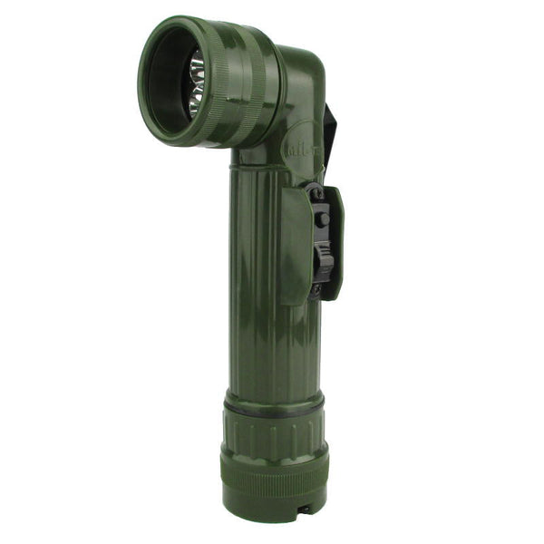 Olive Drab Anglehead LED Torch - Mil-Tec - Torches