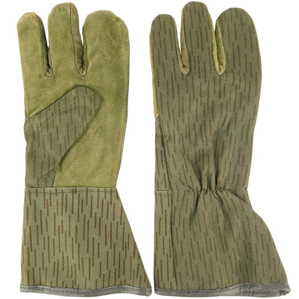 East German Rain Camo Gloves - East German Army Surplus - Gloves