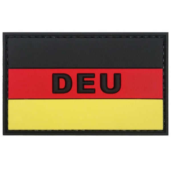 German DEU Flag PVC Patch - Unbranded - Flags, Badges & Insignia