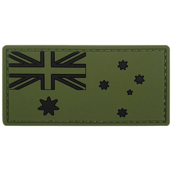 Australia Flag PVC Patch - Olive Drab - Unbranded - Flags, Badges & Insignia