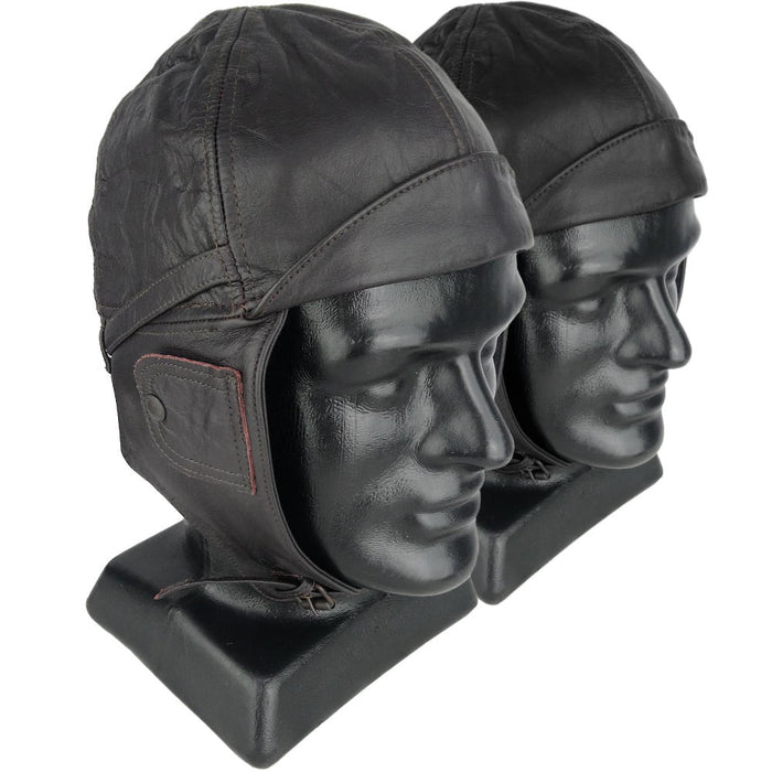 Leather Aviator Helmet - Mil-Tec - Hats