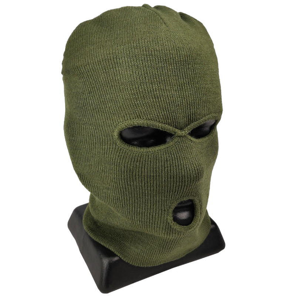 Knitted 3 Hole Balaclava - OD - Mil-Tec - Beanies & Balaclavas