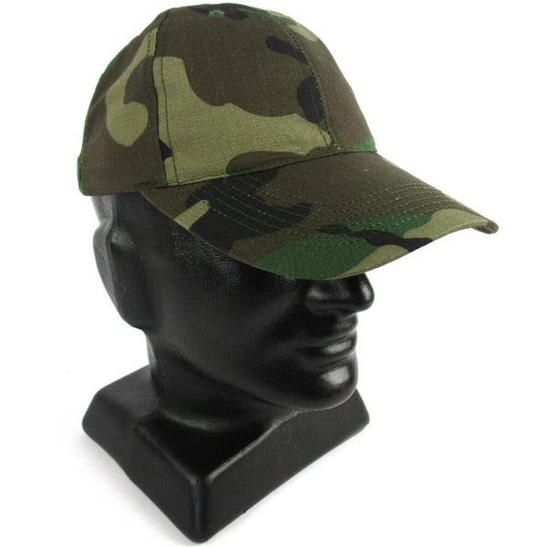 Woodland Camo Baseball Cap - Mil-Tec - Caps