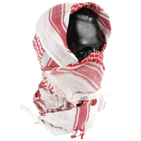 Red & White Shemagh - Mil-Tec - Scarves & Shemaghs