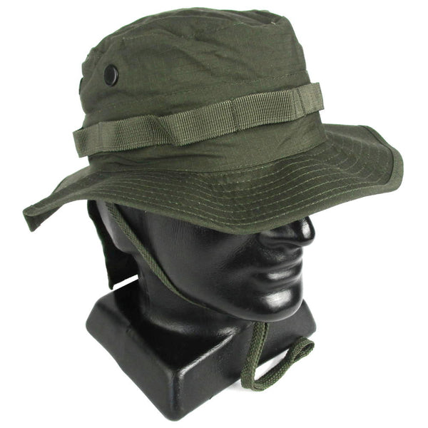 Olive Drab Boonie Hat with Neck Flap - Mil-Tec - Boonies