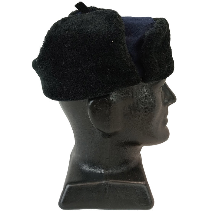 East German Navy Ushanka With Badge