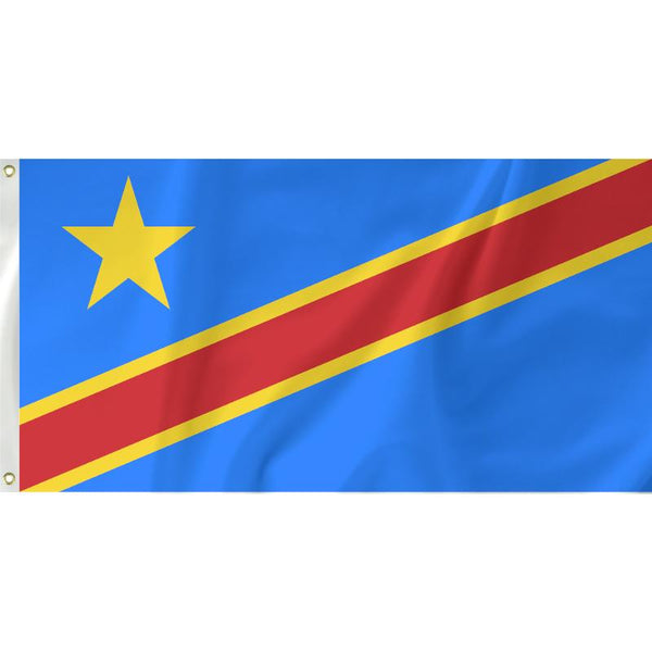 Congo Democratic Republic Flag - Unbranded - Flags, Badges & Insignia