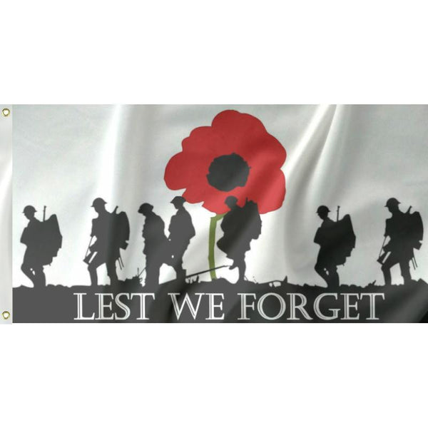 Lest We Forget Flag - Unbranded - Flags, Badges & Insignia