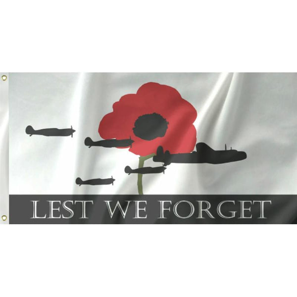 RAF Lest We Forget Flag - Unbranded - Flags, Badges & Insignia