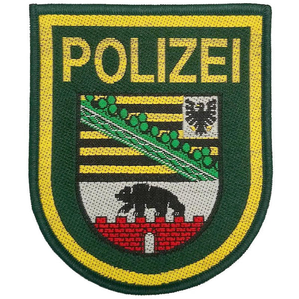 Saxony-Anhalt Polizei Woven Patch - German Army Surplus - Flags, Badges & Insignia