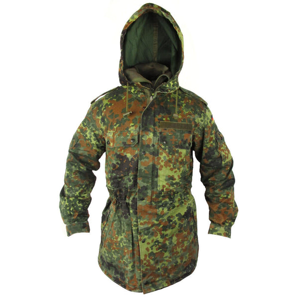 German Flecktarn Parka - With Liner - German Army Surplus - Parkas