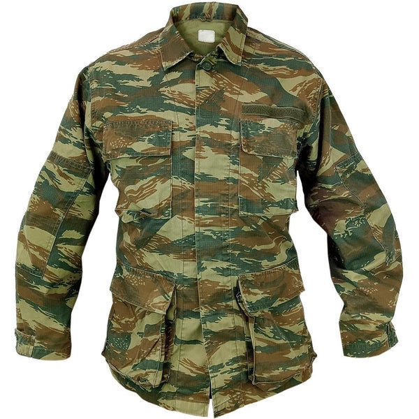 Greek Army Ripstop Lizard Camo Shirt - Greek Army Surplus - Field Shirts