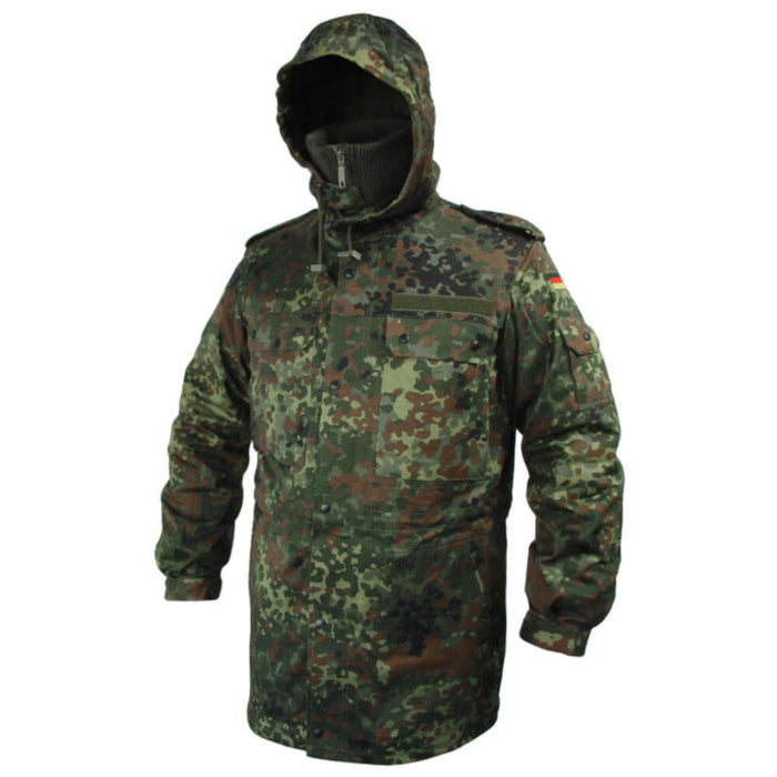 German Flecktarn Parka With Liner - New - German Army Surplus - Parkas