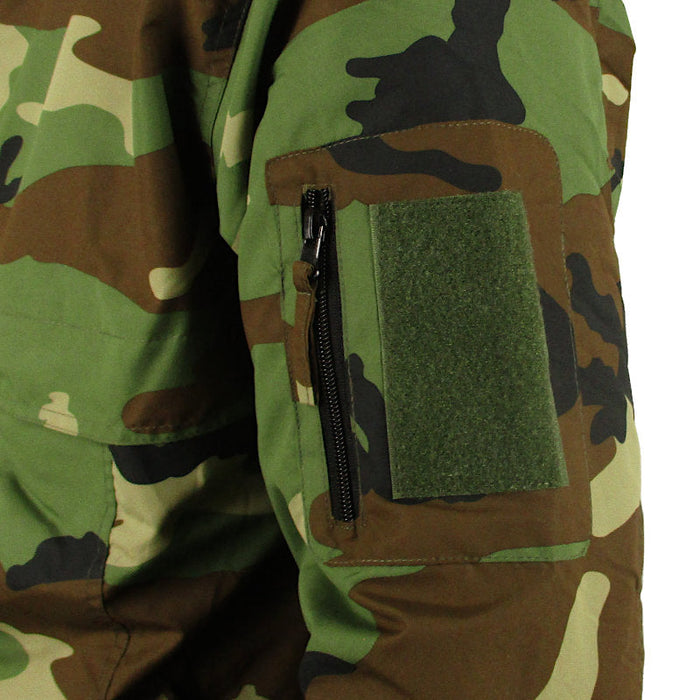 Tactical Fleece Lined Anorak - Woodland - Mil-Tec - Softshell Jacket