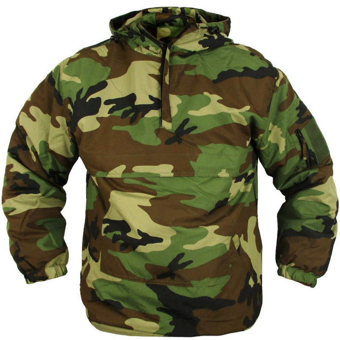 Tactical Fleece Lined Anorak - Woodland - Mil-Tec - Softshell Jacket