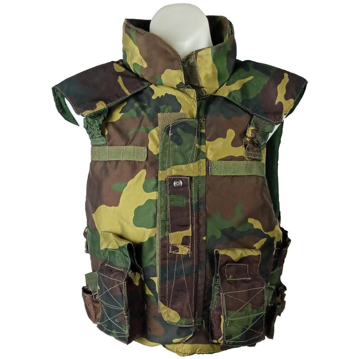 Italian Army Woodland Flak Jacket - Italian Army Surplus - Combat Vests & Rigs