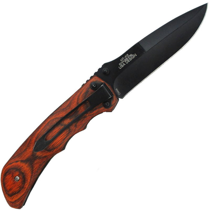 MTech Pakkawood Linerlock Knife - MTech - Multitools