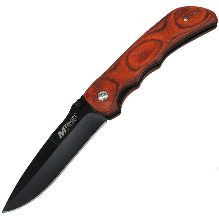 MTech Pakkawood Linerlock Knife - MTech - Multitools