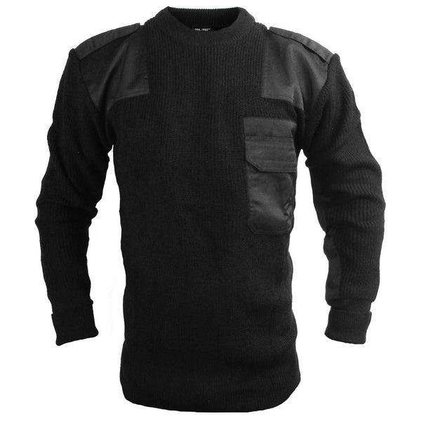 German Black Security Jersey - Mil-Tec - Fleeces & Jerseys