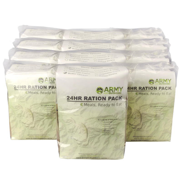 24hr Ration Pack - 12 Pack - Army and Outdoors - MRE