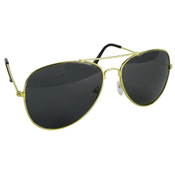 Black Lens Pilot Sunglasses