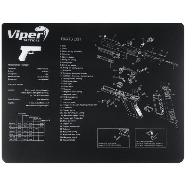 Viper Mouse Pad - Glock - Viper - Rifle Accessories