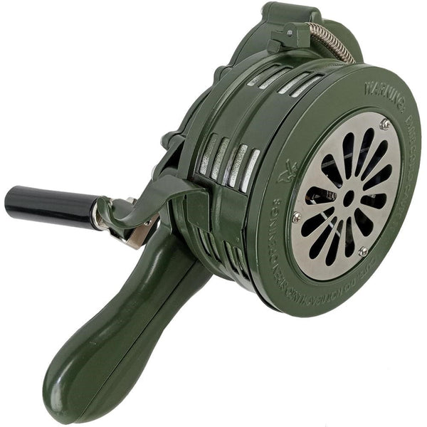 Olive Drab Hand Crank Siren - Mil-Tec - Gifts & Novelties