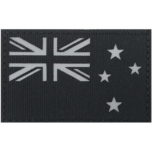 New Zealand Flag Black Reflective Patch - Unbranded - Flags, Badges & Insignia