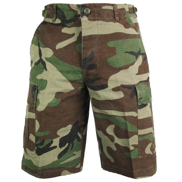 Woodland Camo Ripstop Shorts - Mil-Tec - Shorts