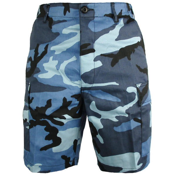 BDU Sky Blue Camo Shorts - Rothco - Shorts