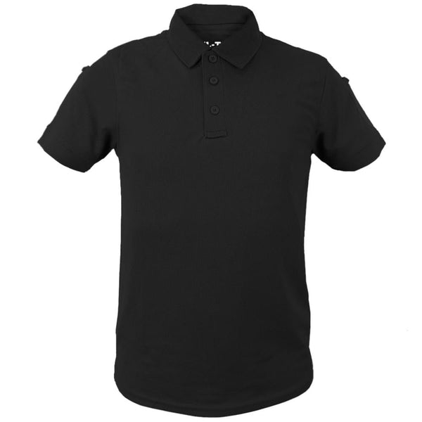 Black Tactical Polo Shirt - Mil-Tec - Polos