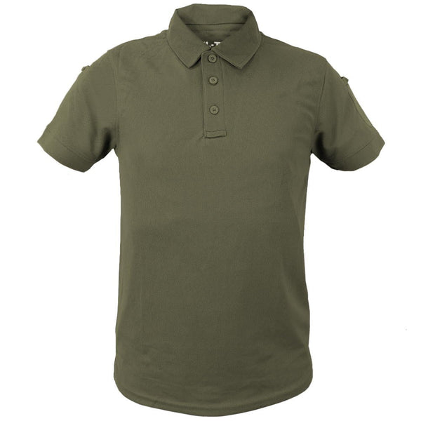 Olive Drab Tactical Polo Shirt - Mil-Tec - Polos