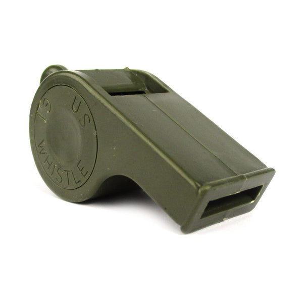 Plastic Olive Drab Whistle - Mil-Tec - Survival Kit