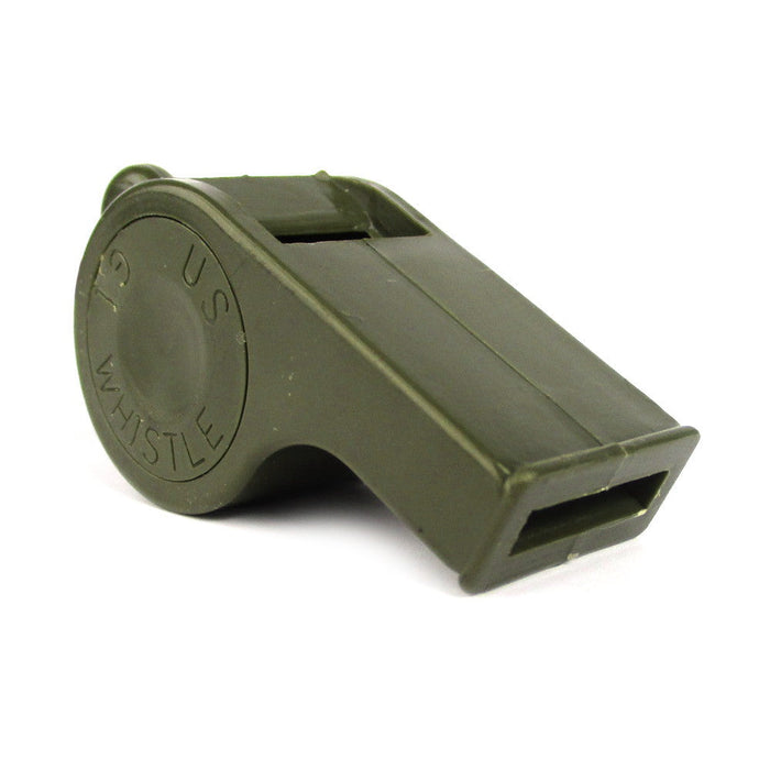 Plastic Olive Drab Whistle